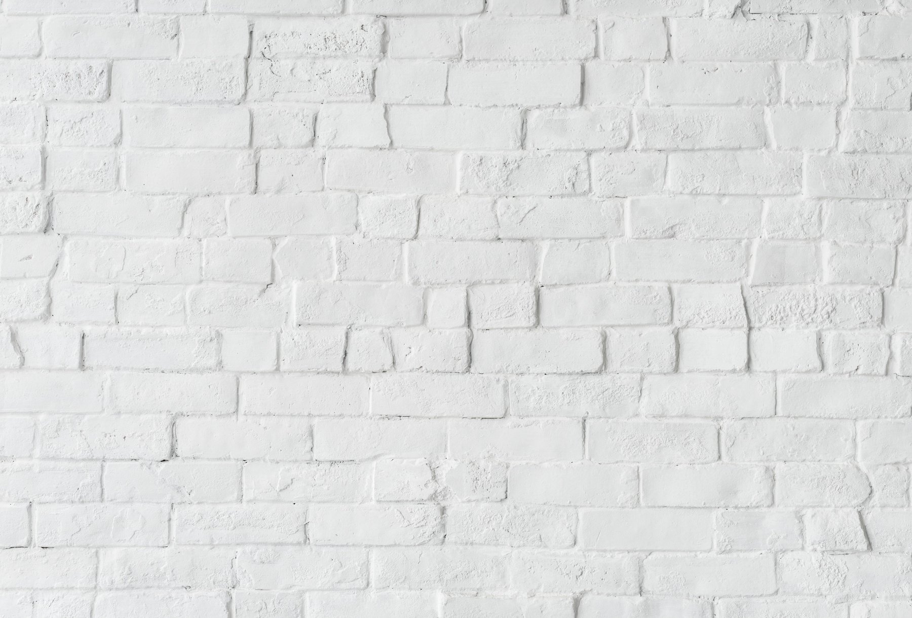 White Brick Wall Background